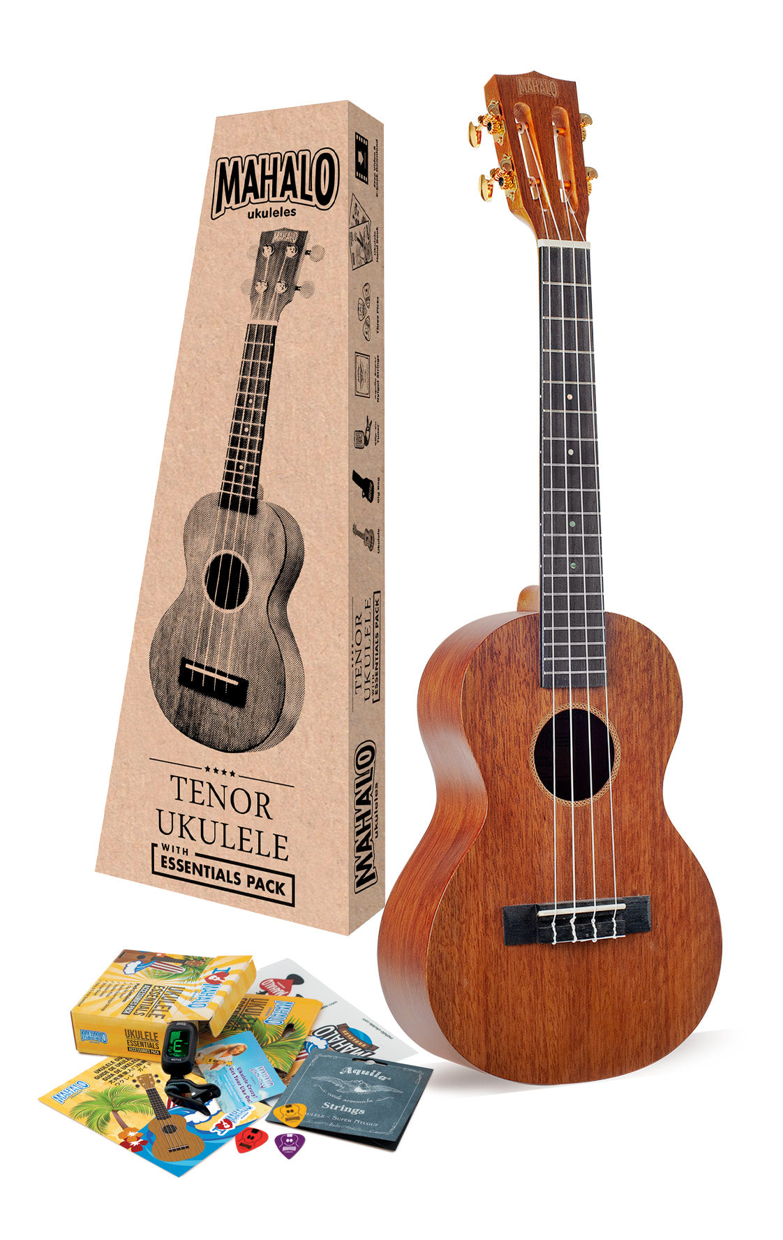 Mahalo | MJ3tbrk | Tenor Ukulele with Essentials Accessory Pack | Tenor Ukulele Mahalo | MJ3tbrk | Tenor Ukulele with Essentials Accessory Pack | Tenor Ukulele